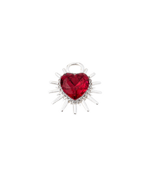 spiked heart charm