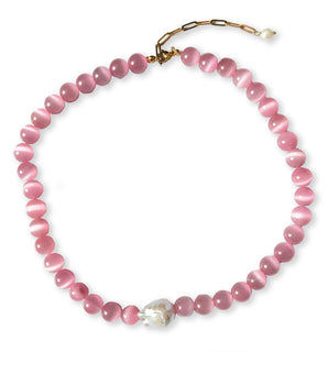 Rosewater Pearl Necklace