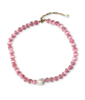 Rosewater Pearl Necklace